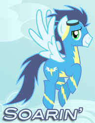 Size: 1700x2200 | Tagged: safe, artist:xain-russell, soarin', goggles, solo, wonderbolts uniform