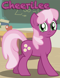 Size: 1700x2200 | Tagged: safe, artist:xain-russell, cheerilee, earth pony, pony, female, mare, ponyville schoolhouse, solo