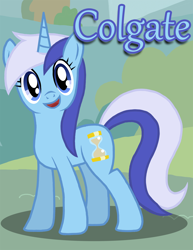 Size: 1700x2200 | Tagged: safe, artist:xain-russell, minuette, pony, unicorn, blue coat, female, horn, mare, solo, two toned mane