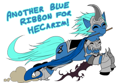 Size: 1137x776 | Tagged: safe, artist:hewhoerasesmost, derpibooru import, hecarim, league of legends, ponified