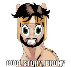 Size: 500x472 | Tagged: safe, artist:shadawg, cool story bro, hercules, meme, ponified