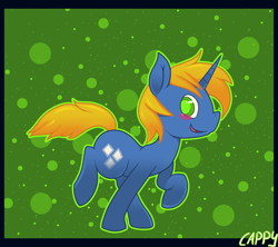 Size: 1024x911 | Tagged: safe, artist:cappydarn, derpibooru import, oc, oc only, oc:rush, pony, unicorn, looking at you