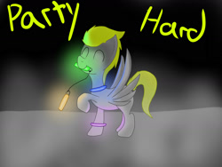 Size: 1600x1200 | Tagged: safe, artist:flashiest lightning, oc, oc only, pegasus, pony, dancing, glowstick, party, rave