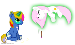 Size: 800x491 | Tagged: safe, artist:rakshaww, derpibooru import, oc, oc only, oc:rush, pony, unicorn, paint, paint on fur, simple background, transparent background