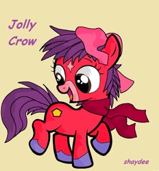 Size: 862x927 | Tagged: safe, artist:gruftinegothetticus, oc, oc only, pony, jolly crow