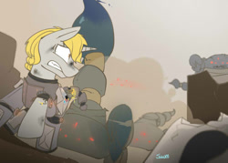 Size: 700x500 | Tagged: safe, artist:swomswom, oc, oc only, pony, fallout equestria