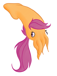 Size: 704x932 | Tagged: safe, artist:kergeros, derpibooru import, scootaloo, cephalopod, cuttlefish, pun, species swap