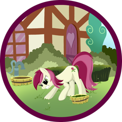 Size: 1862x1862 | Tagged: dead source, safe, artist:zap-apple, derpibooru import, roseluck, earth pony, pony, female, mare, solo, weeds