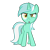 Size: 2002x2000 | Tagged: safe, artist:pweanut, lyra heartstrings, pony, unicorn, female, green coat, high res, horn, mare, two toned mane