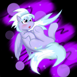 Size: 3000x3000 | Tagged: safe, artist:shadestars, cloudchaser, pegasus, pony, female, high res, mare, purple coat, solo, two toned mane, wings