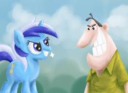 Size: 900x655 | Tagged: safe, artist:qiae, minuette, human, crossover, dinkleberg, the fairly oddparents