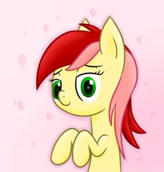 Size: 469x491 | Tagged: safe, artist:w300, roseluck, earth pony, pony, bust, female, mare, solo, two toned mane