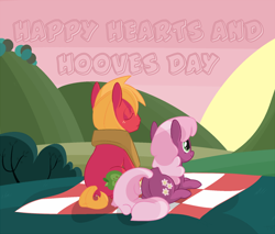 Size: 1000x850 | Tagged: safe, artist:tex, derpibooru import, big macintosh, cheerilee, earth pony, pony, hearts and hooves day (episode), cheerimac, hearts and hooves day, male, shipping, stallion, straight