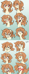 Size: 990x2500 | Tagged: safe, artist:the-orator, oc, oc only, oc:whirly willow, cute, facial expressions