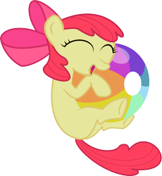 Size: 2588x2810 | Tagged: safe, artist:darkthorus, apple bloom, earth pony, pony, beach ball, female, filly, high res