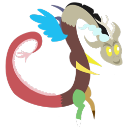 Size: 1000x1000 | Tagged: safe, artist:dragonfoorm, discord, pointy ponies, simple background, solo, transparent background, vector