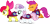 Size: 3999x1886 | Tagged: safe, artist:lumorn, derpibooru import, apple bloom, scootaloo, sweetie belle, cape, clothes, cmc cape, cutie mark crusaders, running, simple background, transparent background, vector