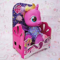 Size: 600x600 | Tagged: safe, princess skyla, irl, newborn, official, photo, so soft, toy