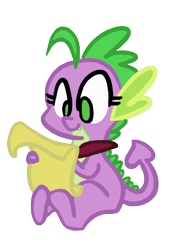 Size: 576x801 | Tagged: safe, artist:egophiliac, derpibooru import, barb, spike, dragon, colored, rule 63