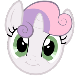 Size: 800x800 | Tagged: safe, artist:blanishna, derpibooru import, sweetie belle, cute, cute face, diasweetes, faic