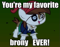 Size: 553x435 | Tagged: safe, pipsqueak, earth pony, pony, bronybait, image macro