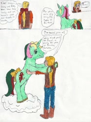 Size: 744x994 | Tagged: safe, artist:zeldatheswordsman, derpibooru import, megan williams, mimic (g1), human, g1, comic, traditional art