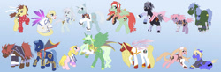 Size: 900x295 | Tagged: safe, artist:yearofthekitty, derpibooru import, colette brunel, emil castagnier, genis sage, kratos aurion, lloyd irving, marta lualdi, martel yggdrasil, mithos yggdrasill, ponified, presea combatir, raine sage, regal bryant, sheena fujibayashi, tales of series, tales of symphonia, yuan ka-fai, zelos wilder