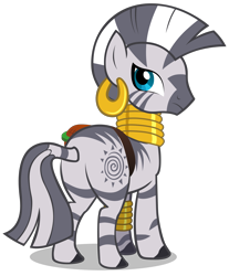 Size: 3304x4000 | Tagged: safe, artist:shelltoon, derpibooru import, zecora, zebra, butt, female, plot, simple background, solo, transparent background, vector