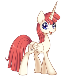 Size: 900x1000 | Tagged: safe, artist:solar-slash, derpibooru import, oc, oc only, oc:fausticorn, lauren faust, simple background, solo, transparent background