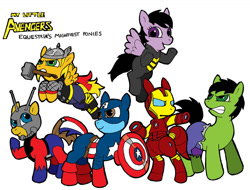 Size: 1361x1033 | Tagged: safe, derpibooru import, avengers, captain america, iron man, the incredible hulk, thor