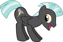 Size: 4606x3091 | Tagged: artist needed, safe, derpibooru import, thunderlane, absurd resolution, backwards cutie mark, fun pose, simple background, transparent background, vector