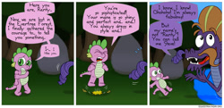 Size: 850x411 | Tagged: safe, artist:fadri, derpibooru import, spike, steven magnet, dragon, comic:and that's how equestria was made, comic