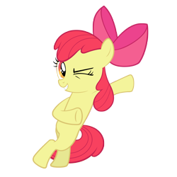 Size: 6000x6000 | Tagged: safe, artist:otfor2, derpibooru import, apple bloom, absurd resolution, bipedal, simple background, solo, transparent background, vector