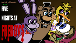 Size: 4800x2700 | Tagged: safe, artist:joeywaggoner, doctor whooves, crossover, five nights at freddy's, necktie