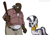 Size: 922x647 | Tagged: safe, artist:old roots, derpibooru import, zecora, zebra, crossover, lord niggertron approves, parody, the boondocks, uncle ruckus