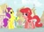 Size: 550x400 | Tagged: safe, artist:cheshiremoon7, derpibooru import, cotton candy (g1), lemon drop, g1, g1 to g4, generation leap