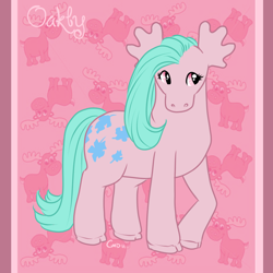 Size: 900x900 | Tagged: safe, artist:helllemur, derpibooru import, moose, g1, g1 to g4, generation leap, oakly