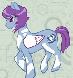 Size: 687x733 | Tagged: safe, artist:ahg-artist, derpibooru import, ghost in the shell, motoko kusanagi, ponified