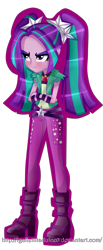 Size: 2000x4874 | Tagged: safe, artist:vixelzf, aria blaze, equestria girls, rainbow rocks, solo, tsundaria