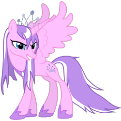 Size: 2800x2800 | Tagged: safe, artist:zoarvek, diamond tiara, alicorn, pony, high res, simple background, solo, tiaracorn, transparent background, vector, xk-class end-of-the-world scenario