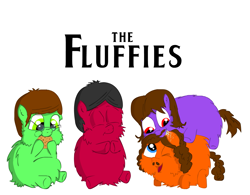 Size: 1703x1328 | Tagged: safe, artist:peanutbutter, fluffy pony, fluffy pony original art, george harrison, john lennon, paul mccartney, ringo starr, the beatles, the fluffies