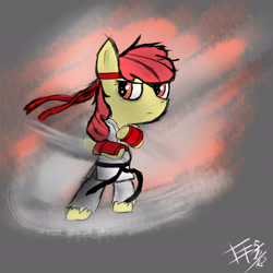 Size: 2300x2300 | Tagged: safe, artist:wonder-waffle, apple bloom, crossover, high res, street fighter