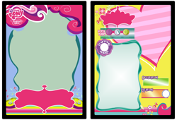 Size: 3100x2110 | Tagged: safe, artist:scarletts-fever, card, high res, template, trading card