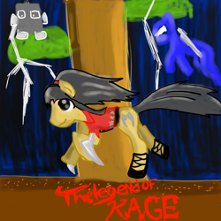 Size: 2000x2000 | Tagged: safe, earth pony, pony, high res, legend, ponified