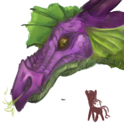 Size: 500x500 | Tagged: artist needed, safe, spike, dragon, green eyes, male, solo