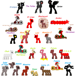 Size: 1280x1302 | Tagged: safe, pony creator, crossover, krampus, ponified, the binding of isaac