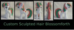 Size: 900x370 | Tagged: safe, artist:gryphyn-bloodheart, blossomforth, pony, custom, irl, photo, toy