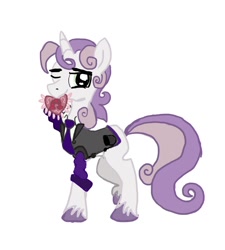 Size: 1086x1206 | Tagged: safe, artist:silvers-wings, silver bell, sweetie belle, clothes, older, rule 63, suit, unshorn fetlocks