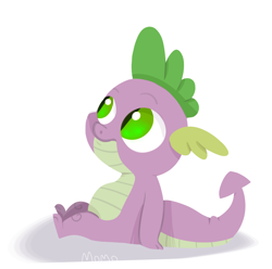 Size: 1104x1093 | Tagged: safe, artist:mutei, spike, dragon, male, solo