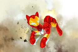 Size: 1200x800 | Tagged: safe, artist:erinliona, earth pony, pony, iron man, ponified